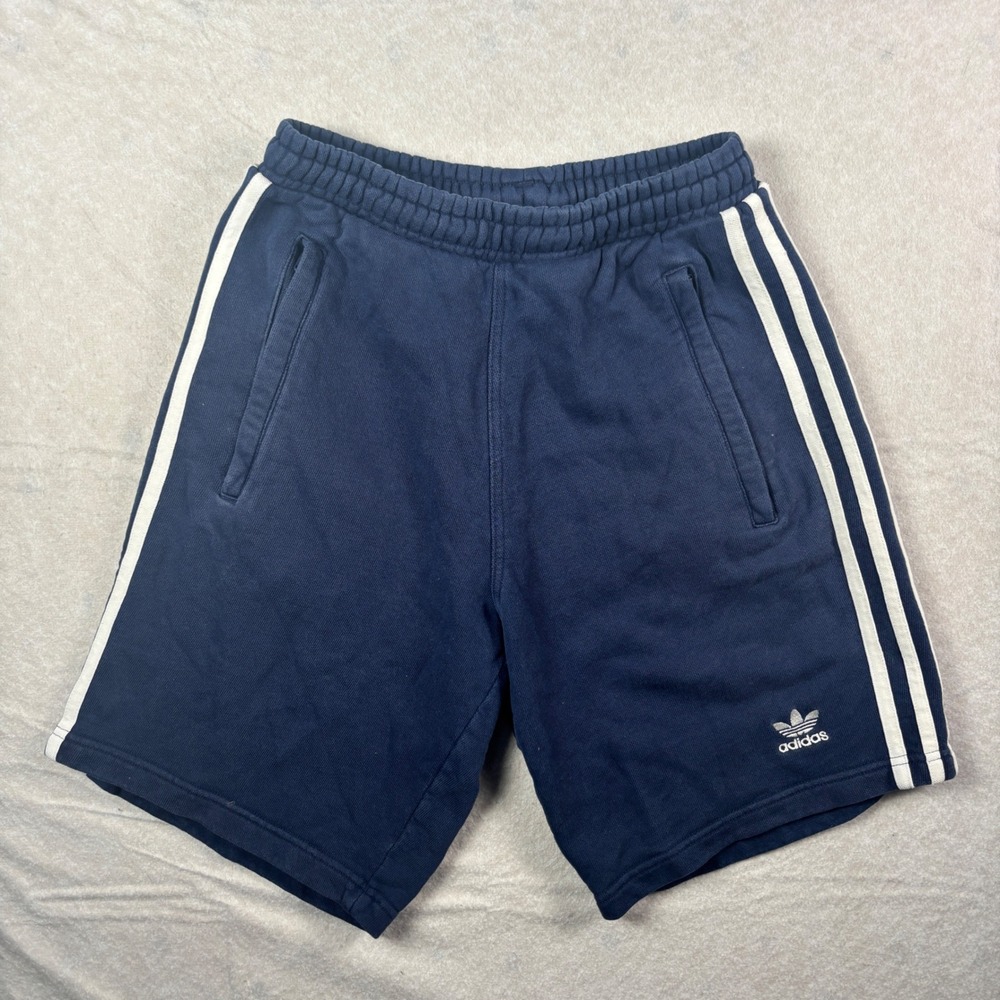 Navy Adidas Shorts 3 Stripes Trefoil Sweat shorts – Size S